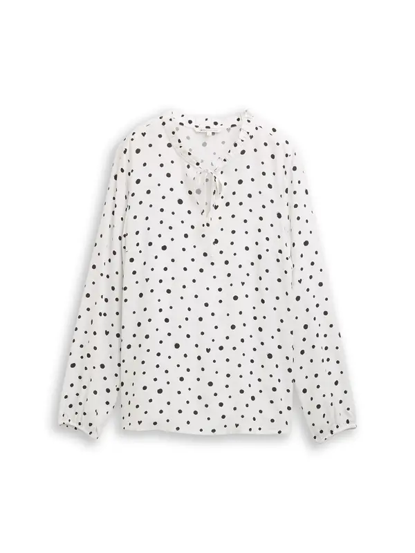 TOM TAILOR DENIM TOM TAILOR DENIM Bluza  črna / bela
