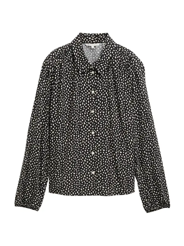 TOM TAILOR DENIM TOM TAILOR DENIM Bluza  črna / off-bela