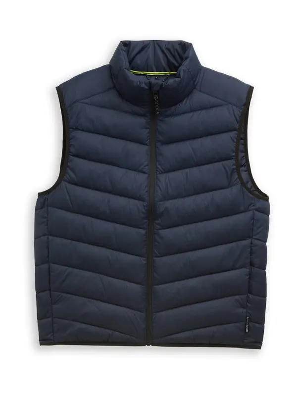 TOM TAILOR DENIM TOM TAILOR DENIM Brezrokavnik  temno modra
