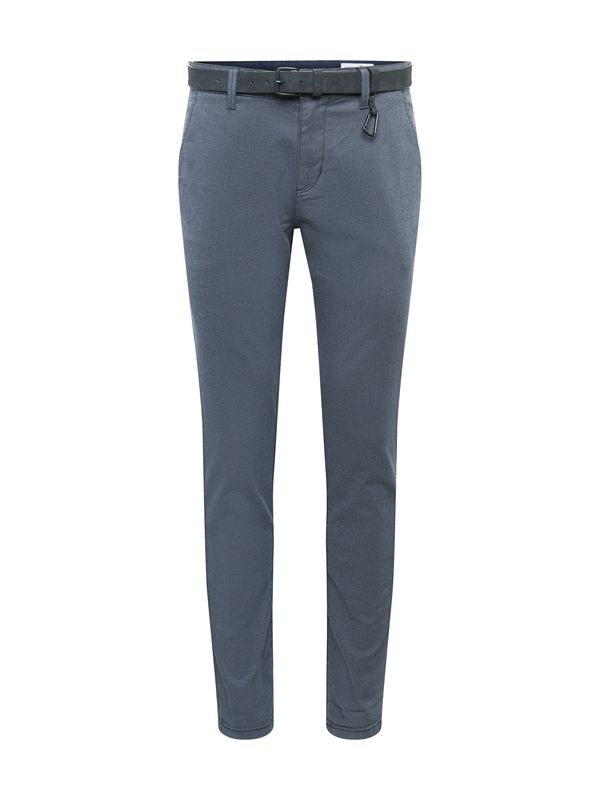 TOM TAILOR DENIM TOM TAILOR DENIM Chino hlače  antracit / bela