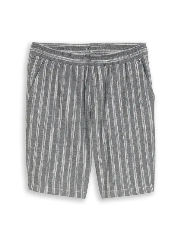 TOM TAILOR DENIM TOM TAILOR DENIM Hlače  siva / bela