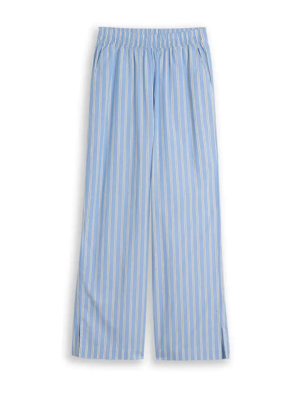 TOM TAILOR DENIM TOM TAILOR DENIM Hlače  svetlo modra / jelka / bela