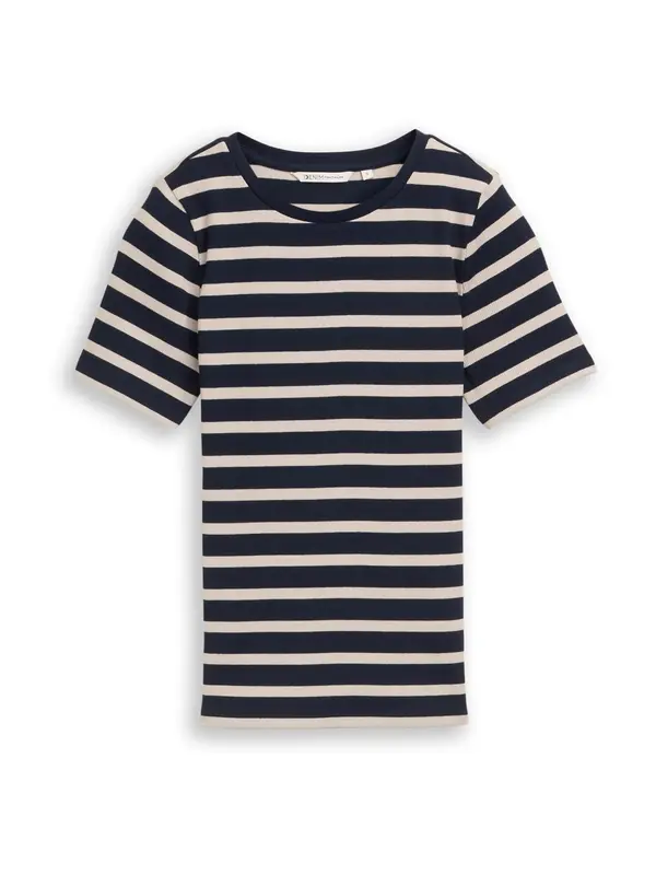 TOM TAILOR DENIM TOM TAILOR DENIM Majica  bež / marine