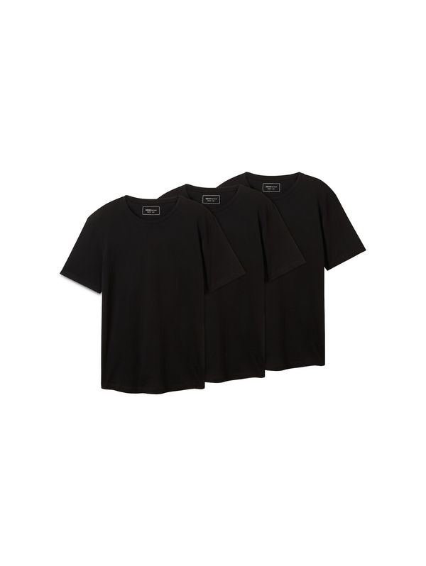 TOM TAILOR DENIM TOM TAILOR DENIM Majica  črna