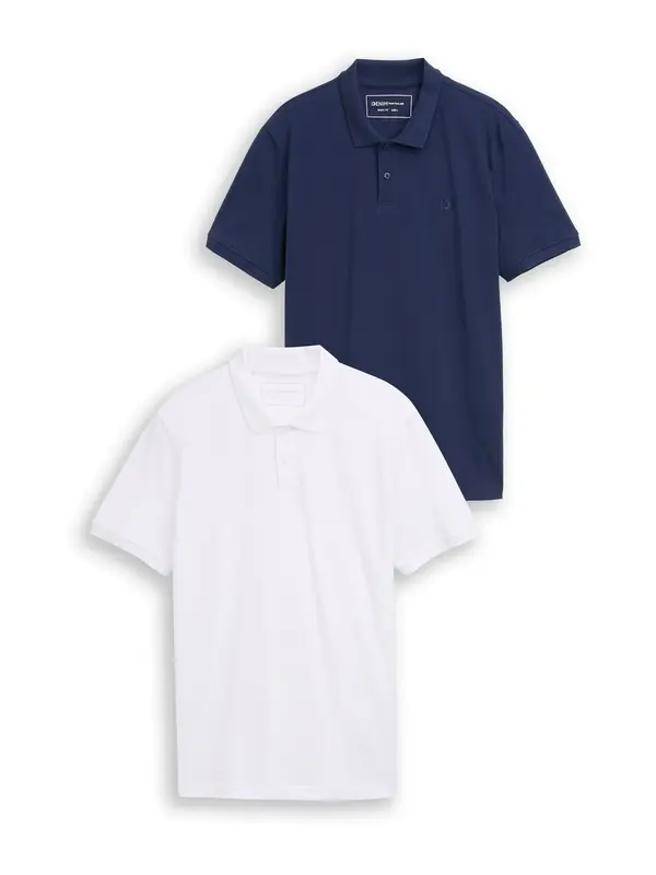 TOM TAILOR DENIM TOM TAILOR DENIM Majica  marine / bela