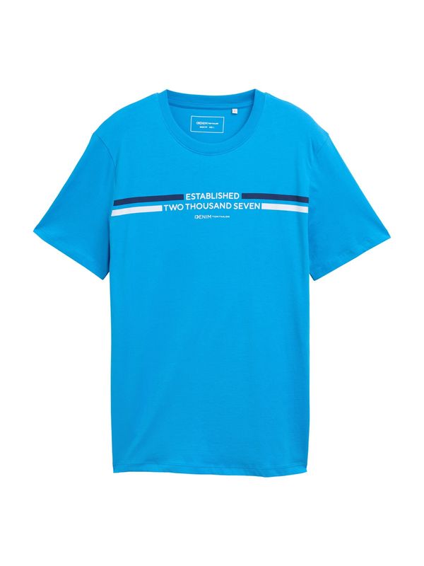 TOM TAILOR DENIM TOM TAILOR DENIM Majica  mornarska / azur / bela