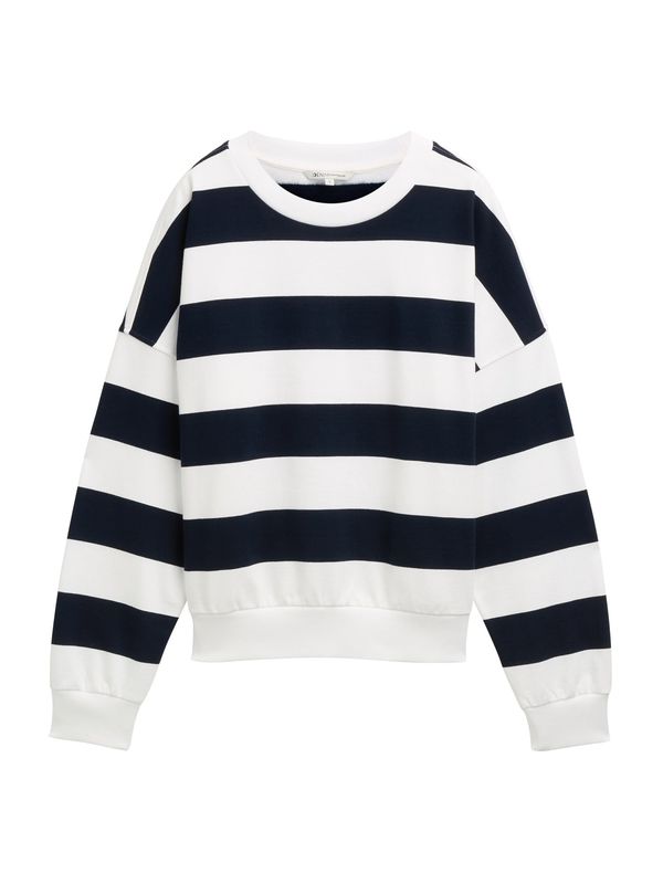 TOM TAILOR DENIM TOM TAILOR DENIM Majica  mornarska / bela