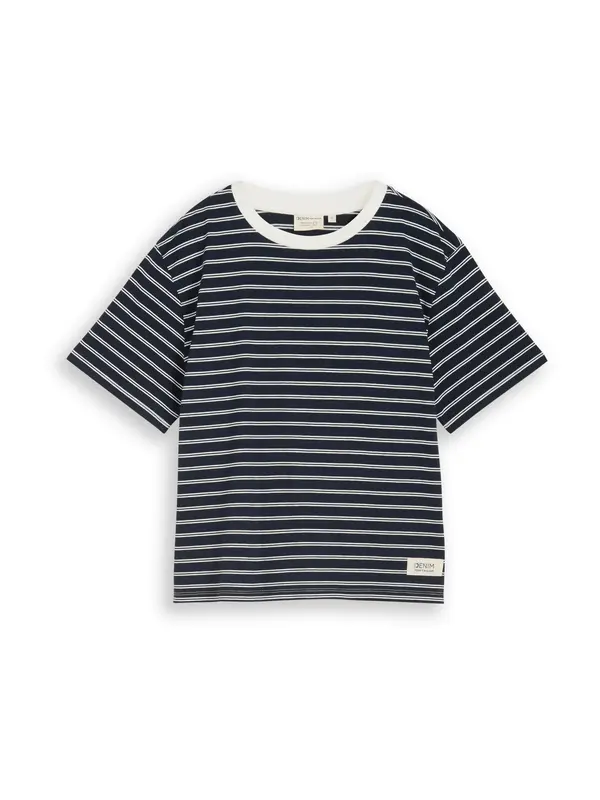 TOM TAILOR DENIM TOM TAILOR DENIM Majica  mornarska / bela