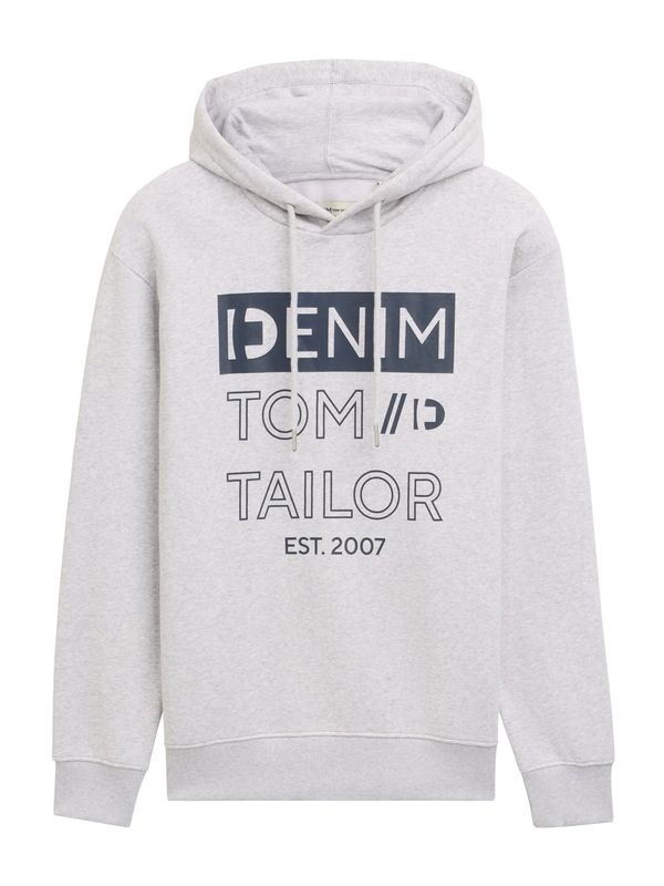 TOM TAILOR DENIM TOM TAILOR DENIM Majica  mornarska / svetlo siva