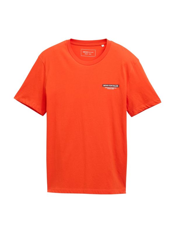 TOM TAILOR DENIM TOM TAILOR DENIM Majica  oranžno rdeča