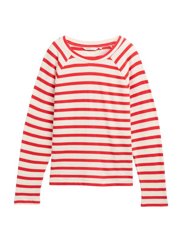 TOM TAILOR DENIM TOM TAILOR DENIM Majica  rdeča / bela