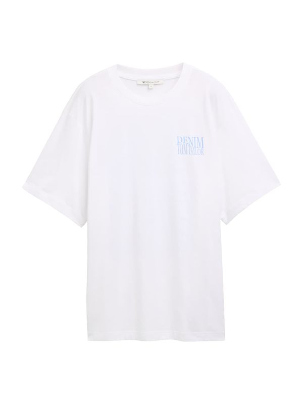 TOM TAILOR DENIM TOM TAILOR DENIM Majica  svetlo modra / bela