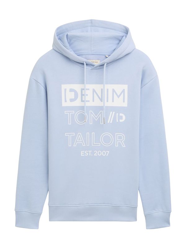 TOM TAILOR DENIM TOM TAILOR DENIM Majica  svetlo modra / bela