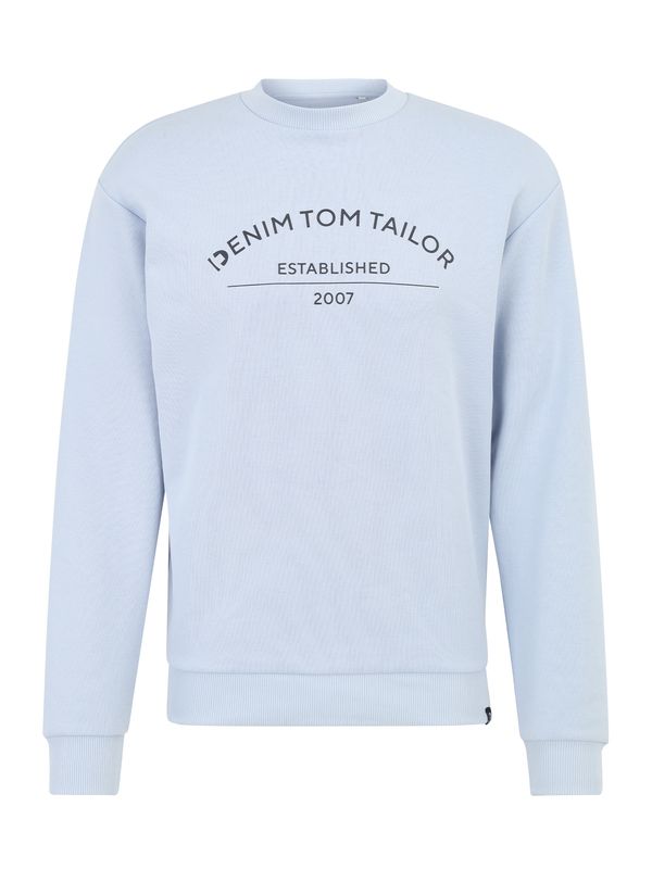 TOM TAILOR DENIM TOM TAILOR DENIM Majica  svetlo modra / črna