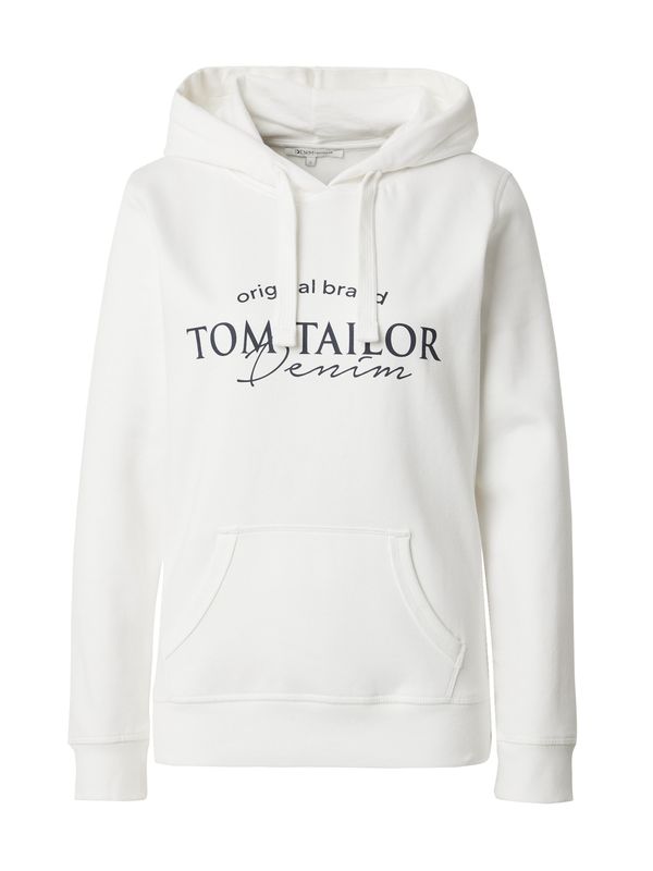 TOM TAILOR DENIM TOM TAILOR DENIM Majica  temno modra / off-bela