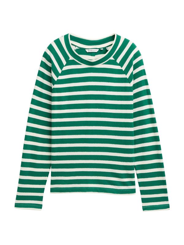TOM TAILOR DENIM TOM TAILOR DENIM Majica  travnato zelena / bela
