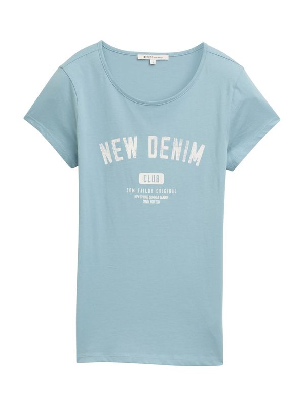 TOM TAILOR DENIM TOM TAILOR DENIM Majica  turkizna / bela