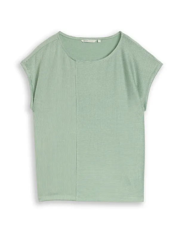 TOM TAILOR DENIM TOM TAILOR DENIM Majica  zelena / svetlo zelena