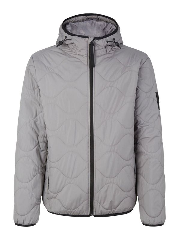 TOM TAILOR DENIM TOM TAILOR DENIM Prehodna jakna  dimno-siva / črna