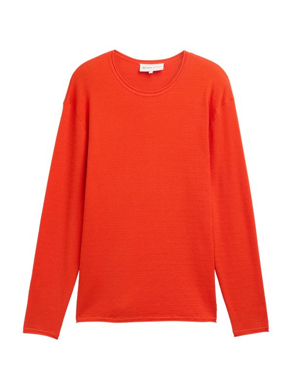 TOM TAILOR DENIM TOM TAILOR DENIM Pulover  temno oranžna