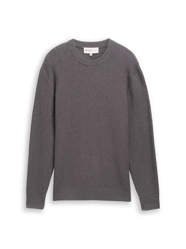 TOM TAILOR DENIM TOM TAILOR DENIM Pulover  temno siva
