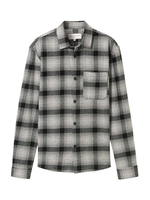 TOM TAILOR DENIM TOM TAILOR DENIM Srajca  črna / off-bela