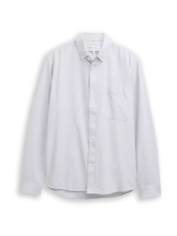 TOM TAILOR DENIM TOM TAILOR DENIM Srajca  svetlo siva / črna