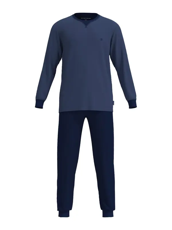 TOM TAILOR TOM TAILOR Dolga pižama  marine / mornarska