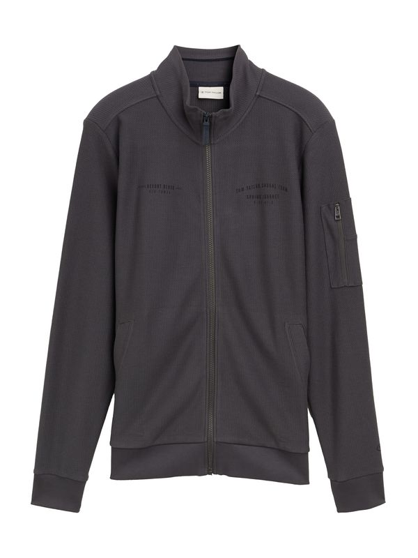 TOM TAILOR TOM TAILOR Jopa na zadrgo  temno siva / črna