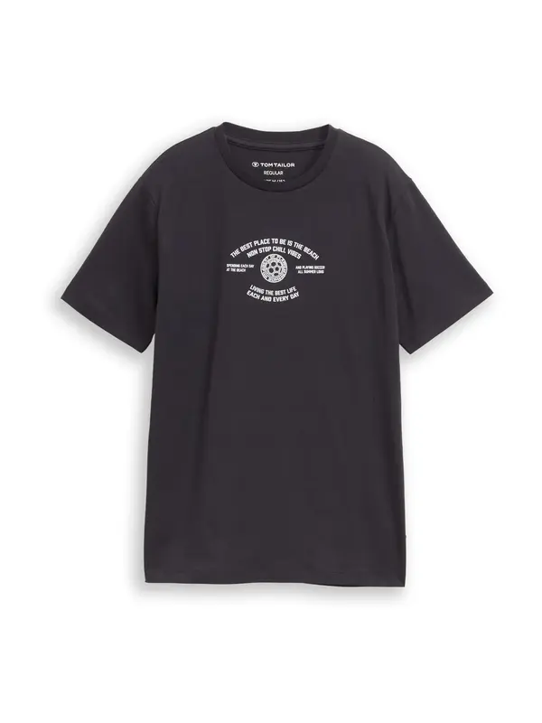 TOM TAILOR TOM TAILOR Majica  antracit / off-bela