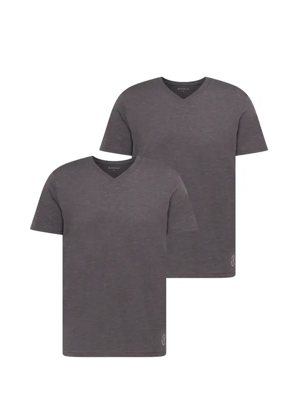 TOM TAILOR TOM TAILOR Majica  antracit / off-bela