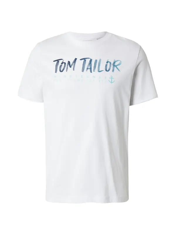 TOM TAILOR TOM TAILOR Majica  azur / temno modra / bela
