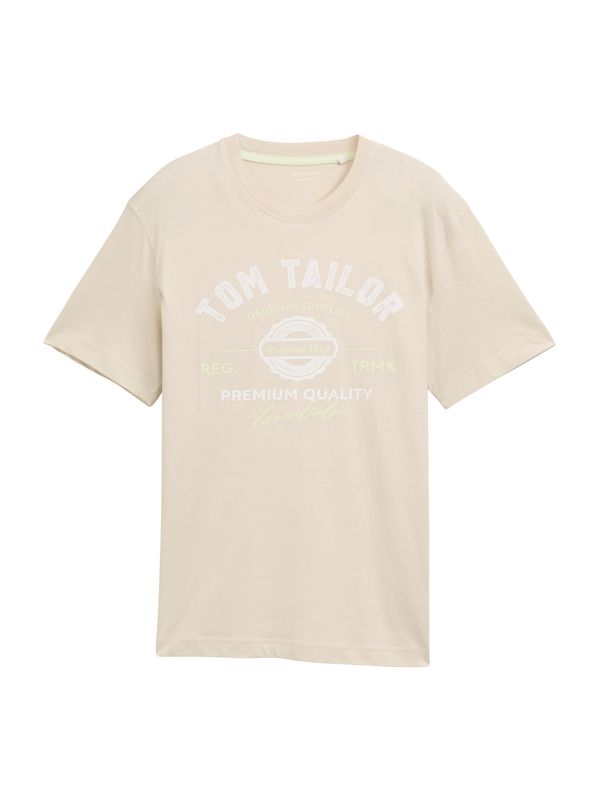TOM TAILOR TOM TAILOR Majica  bež / rumena / bela