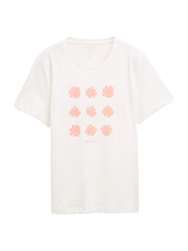 TOM TAILOR TOM TAILOR Majica  breskev / bela