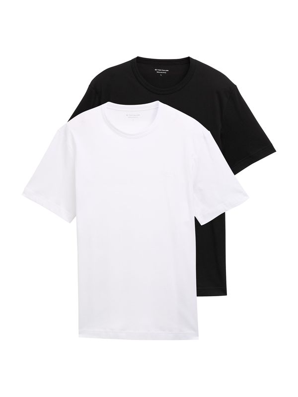 TOM TAILOR TOM TAILOR Majica  črna / bela