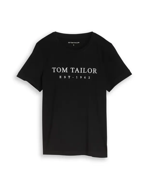 TOM TAILOR TOM TAILOR Majica  črna / bela