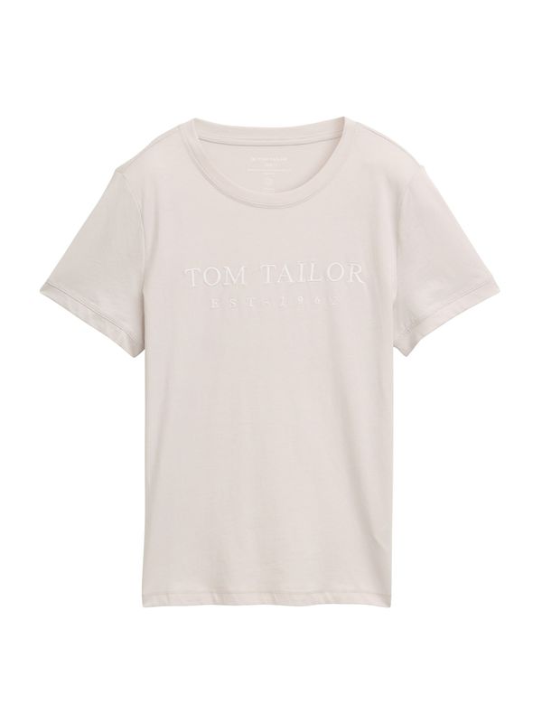 TOM TAILOR TOM TAILOR Majica  greige / off-bela
