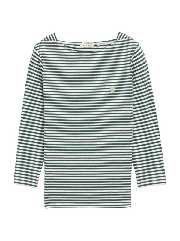 TOM TAILOR TOM TAILOR Majica  jelka / svetlo zelena / bela