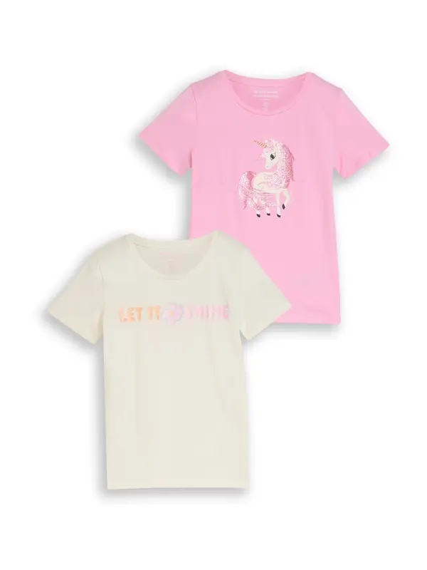 TOM TAILOR TOM TAILOR Majica  kremna / svetlo roza