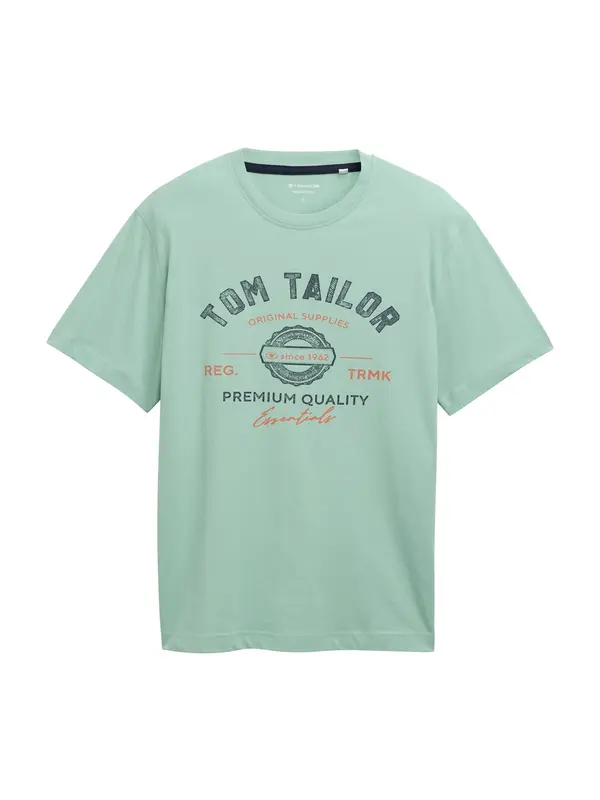 TOM TAILOR TOM TAILOR Majica  meta / temno zelena / oranžna