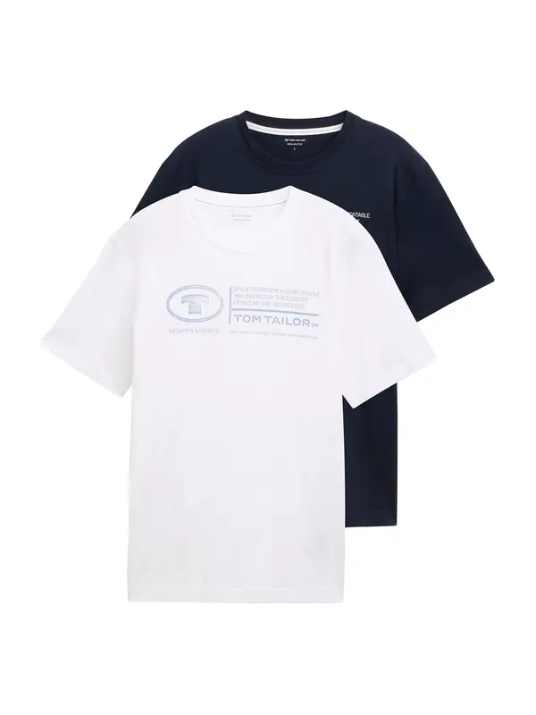 TOM TAILOR TOM TAILOR Majica  modra / marine / bela