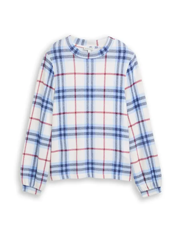 TOM TAILOR TOM TAILOR Majica  modra / pastelno modra / temno rdeča / off-bela