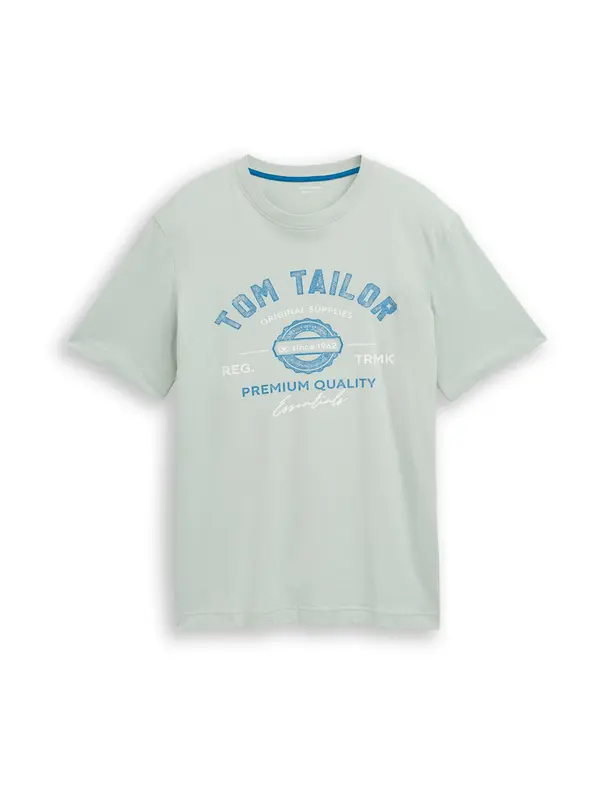 TOM TAILOR TOM TAILOR Majica  modra / pastelno zelena / bela