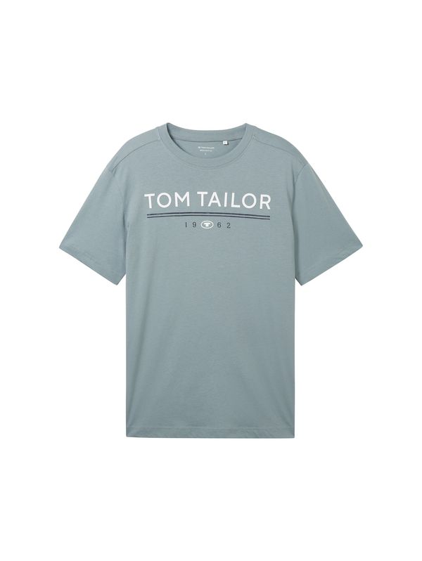 TOM TAILOR TOM TAILOR Majica  mornarska / dimno-siva / bela