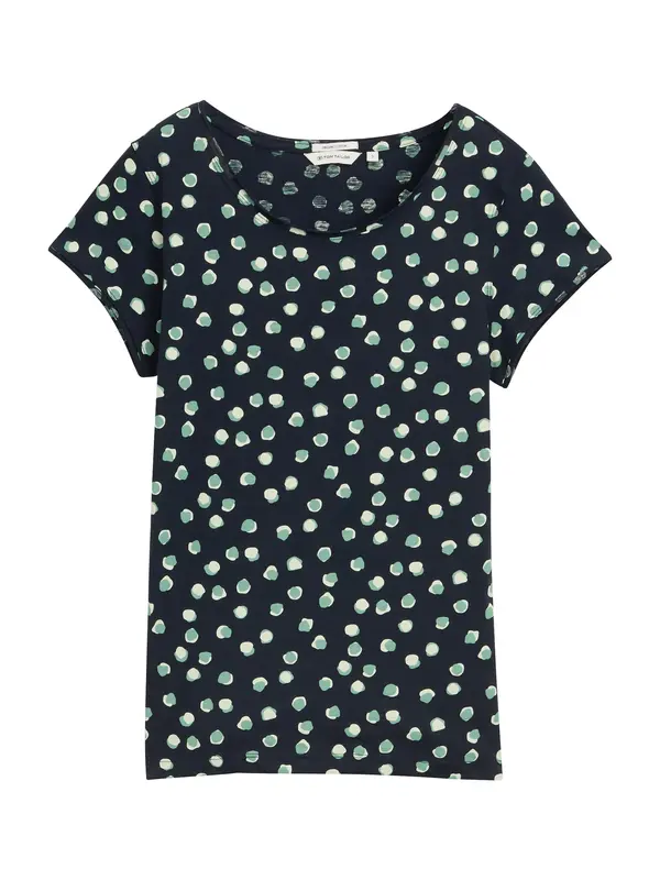 TOM TAILOR TOM TAILOR Majica  mornarska / meta / off-bela