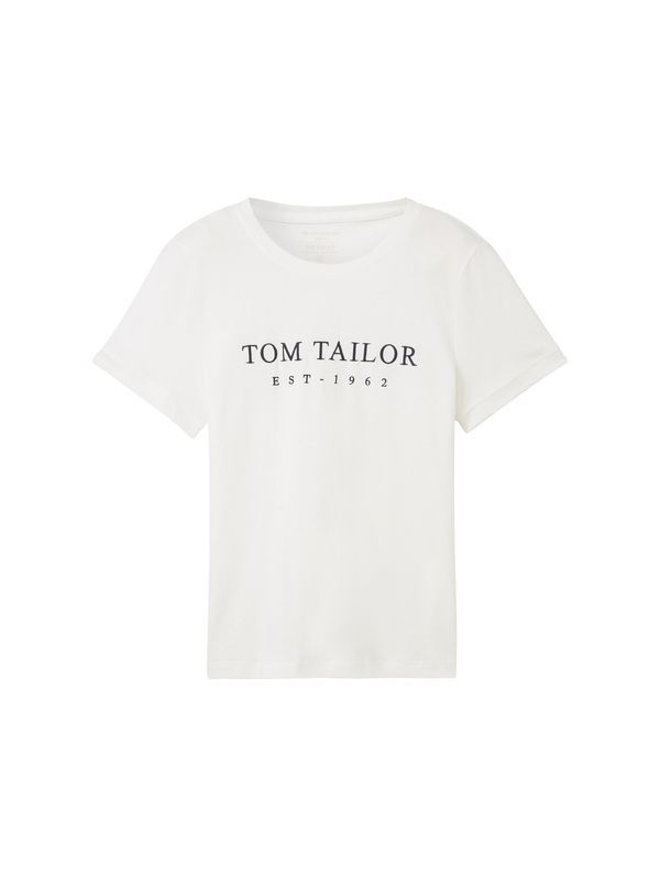 TOM TAILOR TOM TAILOR Majica  nočno modra / bela