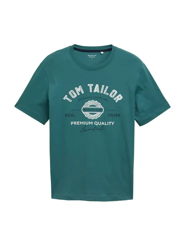 TOM TAILOR TOM TAILOR Majica  nočno modra / petrol / off-bela