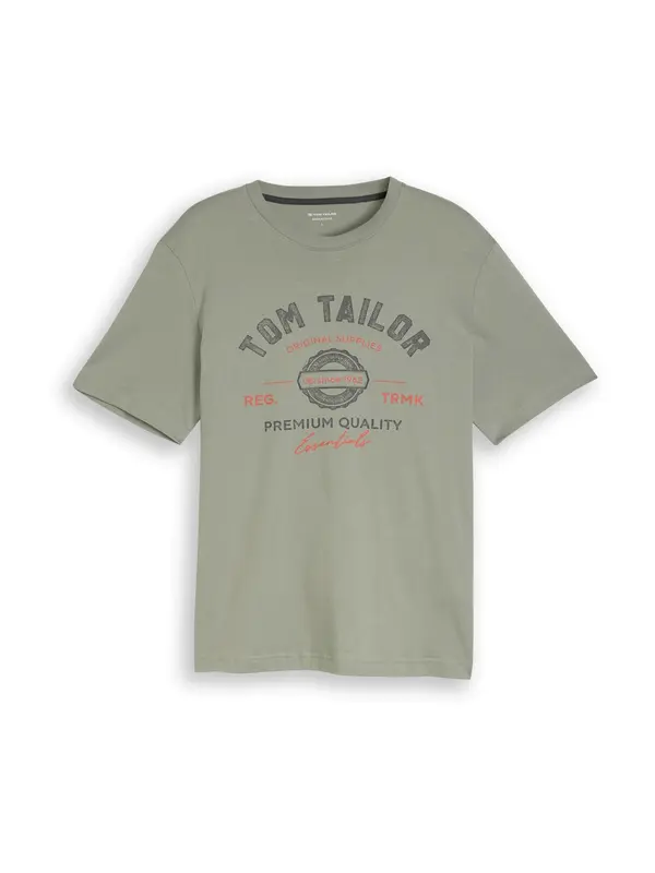 TOM TAILOR TOM TAILOR Majica  oliva / oranžna / črna
