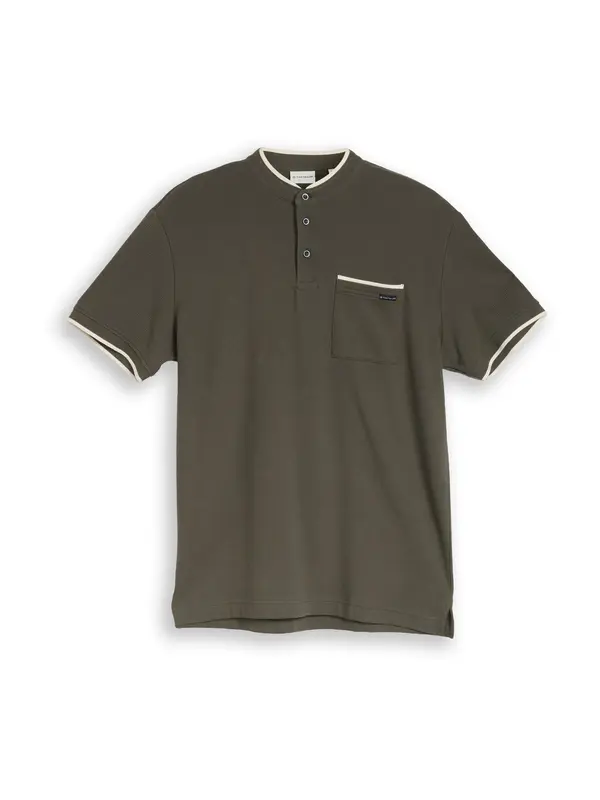 TOM TAILOR TOM TAILOR Majica  oliva / volneno bela