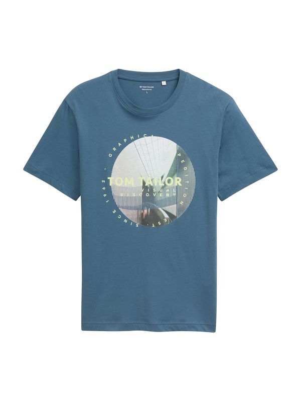 TOM TAILOR TOM TAILOR Majica  opal / svetlo siva / smaragd / pastelno zelena